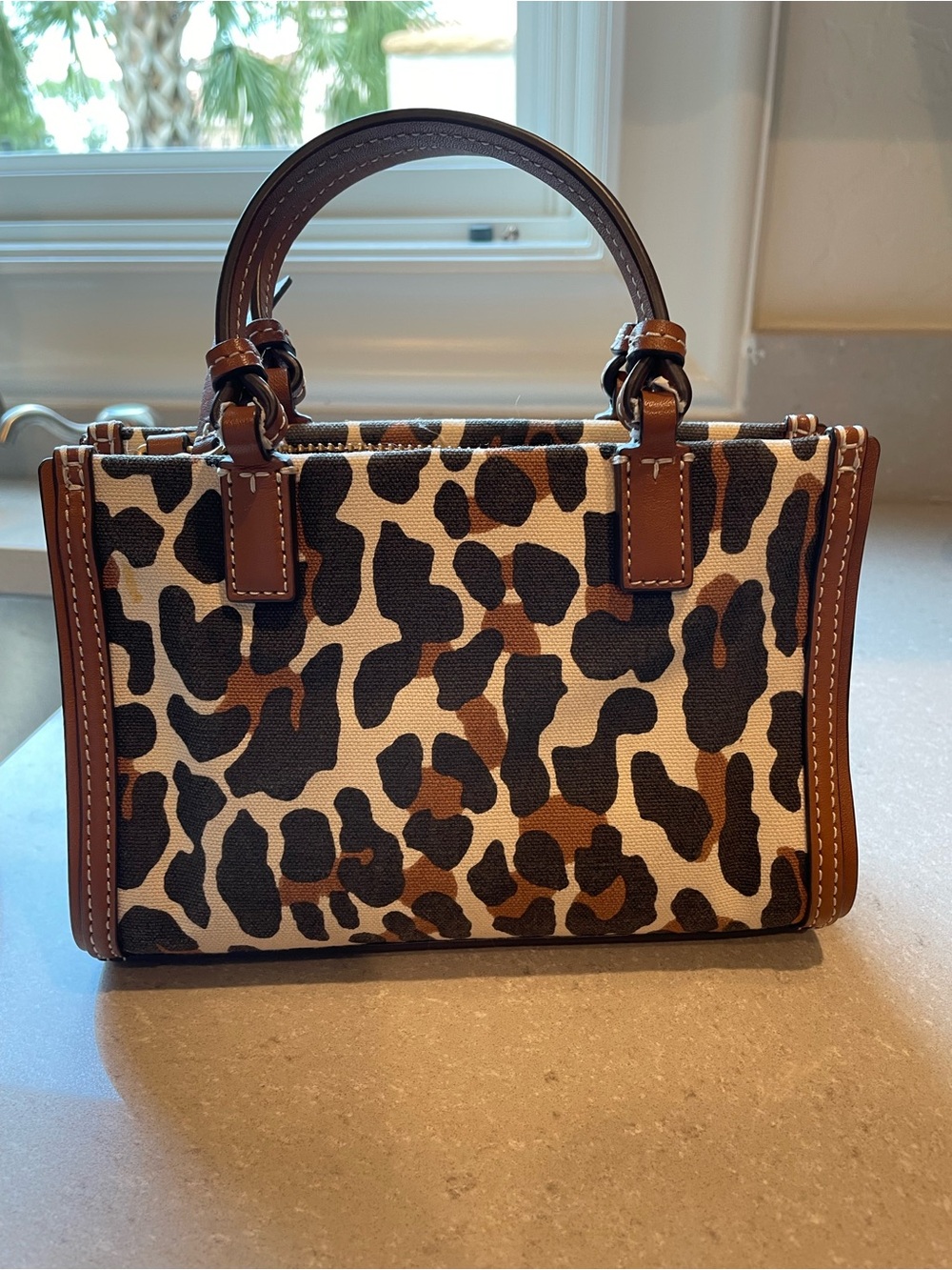 Tory Burch Ella Mini Tote | Leopard - Picture 11 of 11
